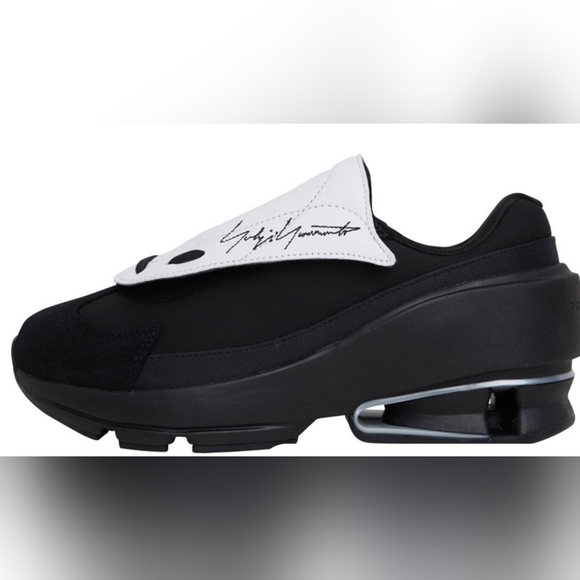 Y-3 Womens Sukui Trainers Black/White - Picture 2 of 11